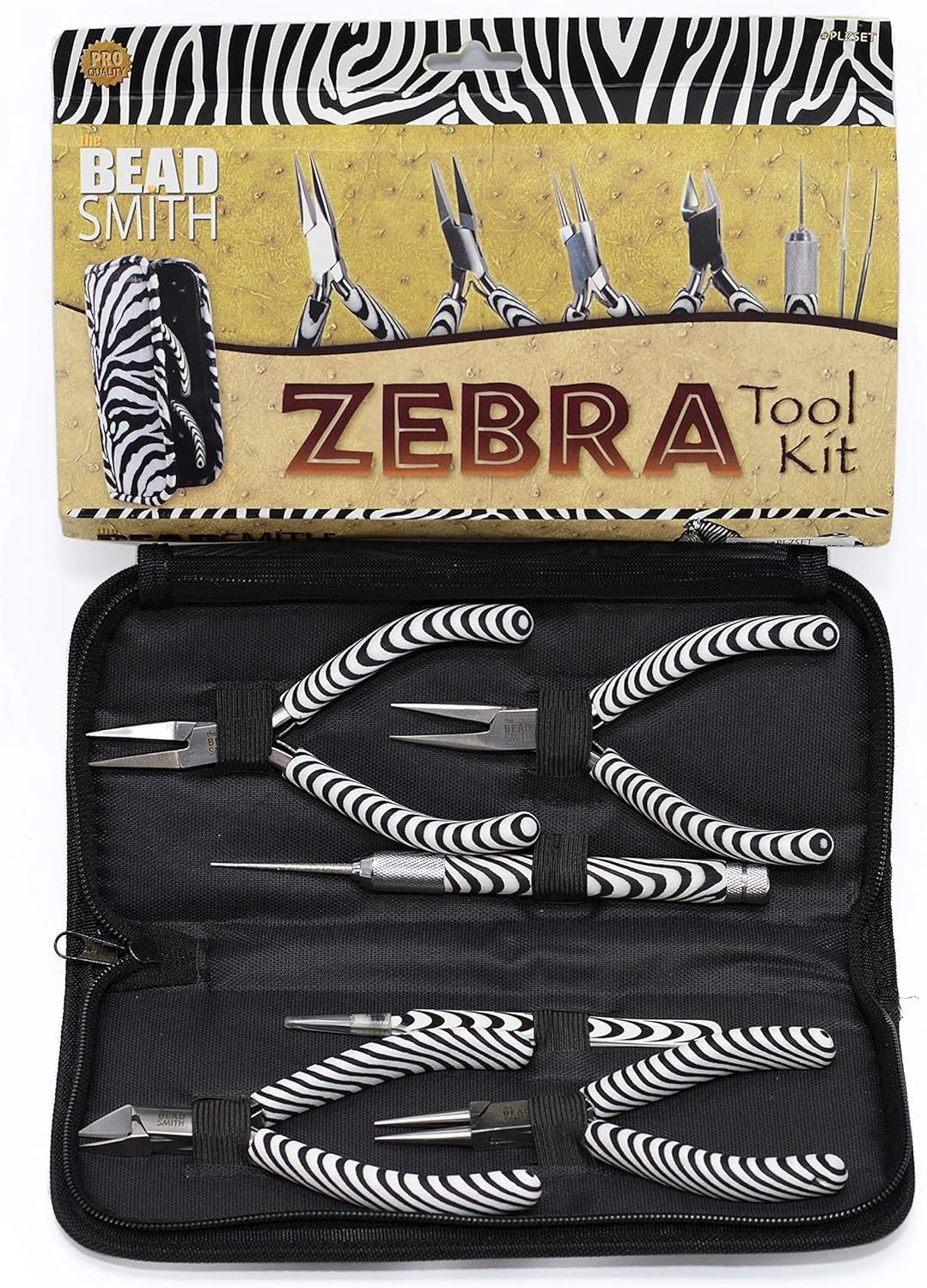 Kit de pinzas Zebra the BeadSmith