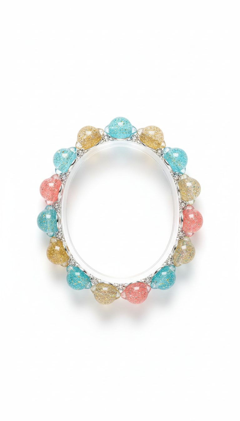 Pulsera charm de vidrio Stardust