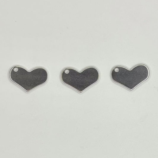 Dije plano de corazón