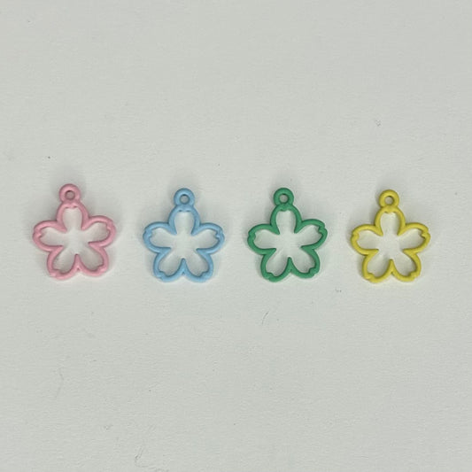 Dije de flores de colores
